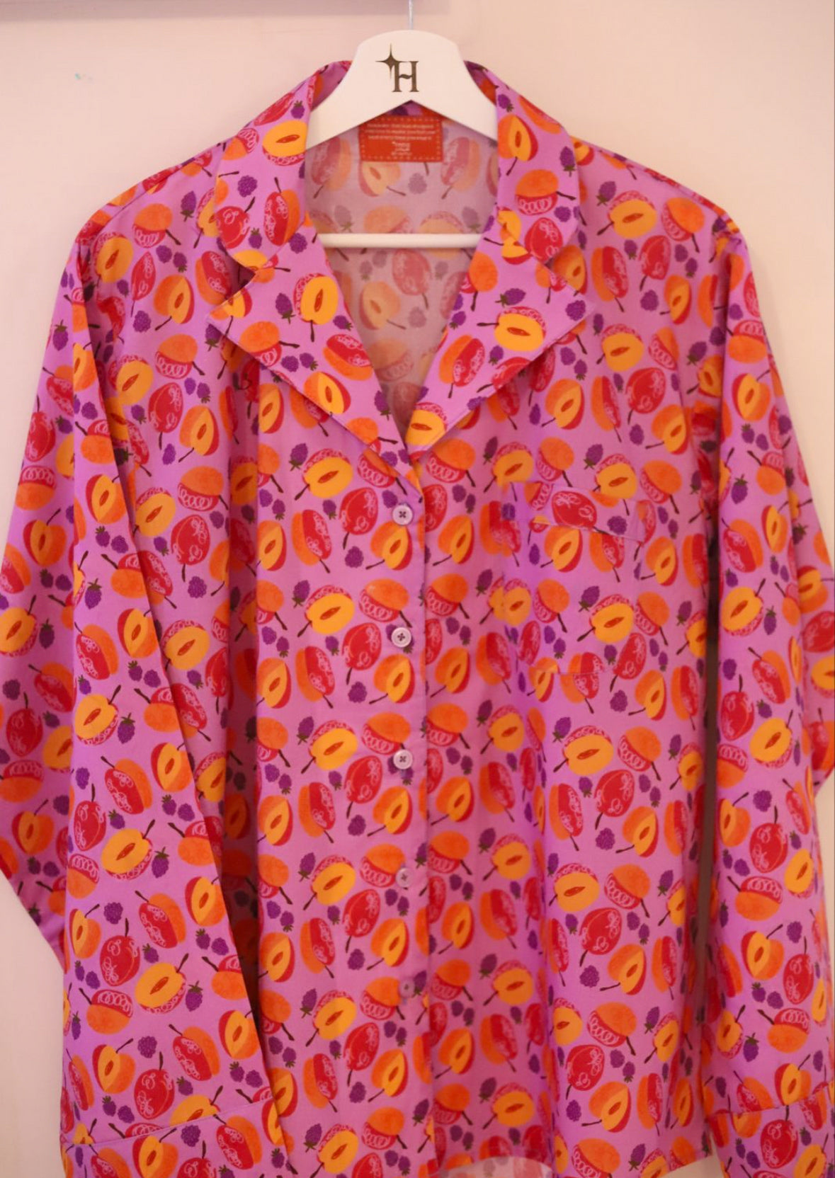 111 | violet peach pjs set ✧˖ 💟🍊🍇🍑