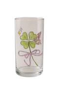 129 | lucky clover glass mug ｡⋆ ୨୧