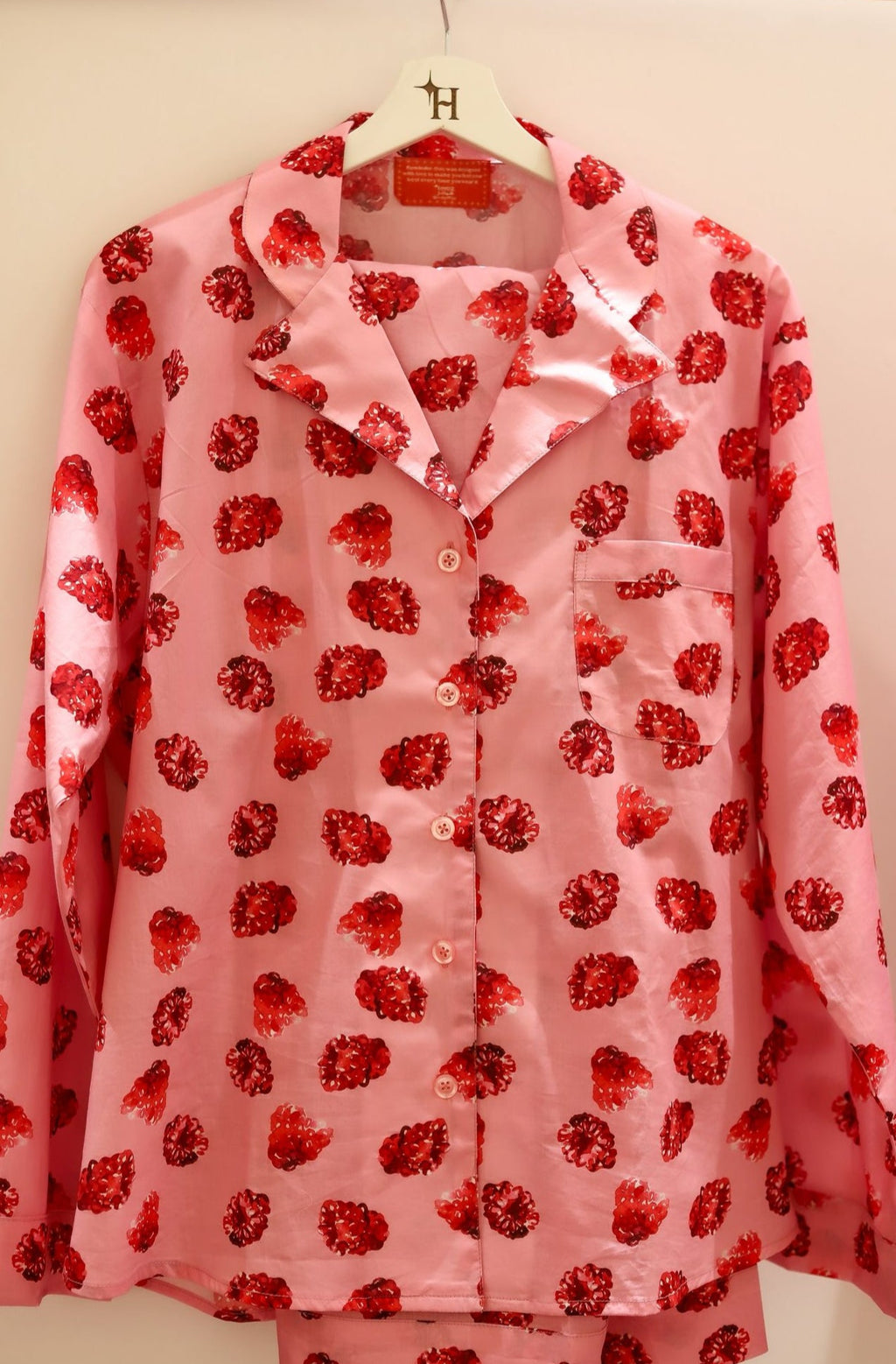 110 | berry bliss pjs set  ✧˖ 🌸🍒🍓🌺